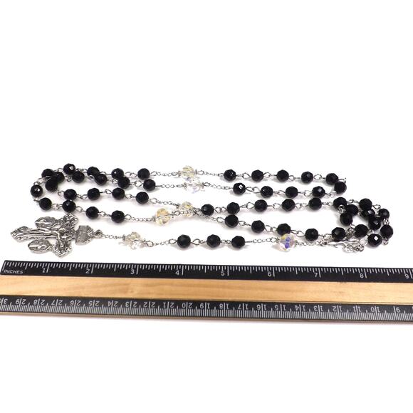 Hand-made Wire Wrapped Five Decade Rosary, Pardon Crucifix - Picture 10 of 10